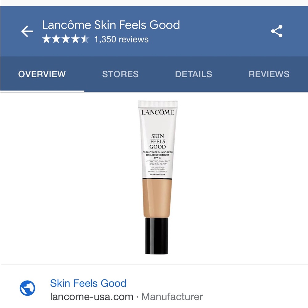 NWT Lancome Skin feels good in Almond 035W